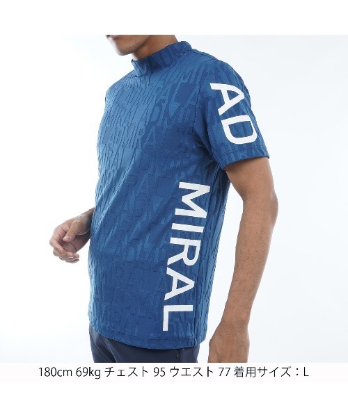 【セール】ﾘﾝｸｽｼﾞｬｶｰﾄﾞ ﾓｯｸｼｬﾂ（Tシャツ/カットソー）｜Admiral GOLF（アドミラル ゴルフ）