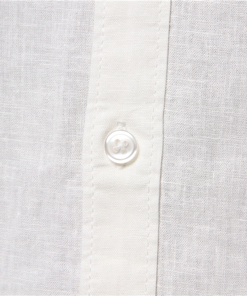 WEGO(ウィゴー)の「WEGO/コットンリネンシャツ(シャツ/ブラウス・メンズ・ブルー/カーキ/ネイビー/ホワイト・SMALL/MEDIUM/LARGE)」の12枚目の写真