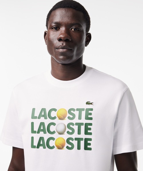 【セール】オーガニックコットン ボールグラフィックプリント半袖Tシャツ(Tシャツ/カットソー)|LACOSTE(ラコステ) 【セール】オーガニックコットン ボールグラフィックプリント半袖Tシャツ(Tシャツ/カットソー)|LACOSTE(ラコステ)