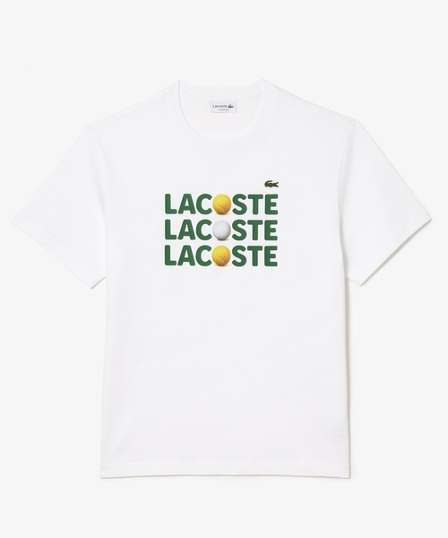 【セール】オーガニックコットン ボールグラフィックプリント半袖Tシャツ(Tシャツ/カットソー)|LACOSTE(ラコステ) 【セール】オーガニックコットン ボールグラフィックプリント半袖Tシャツ(Tシャツ/カットソー)|LACOSTE(ラコステ)