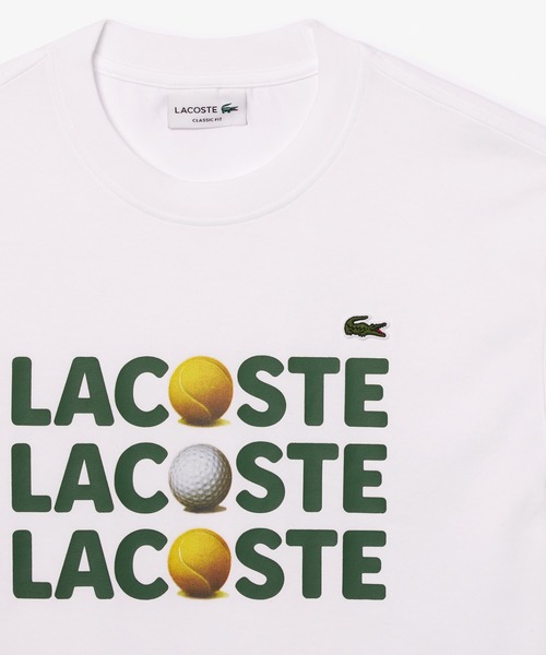 【セール】オーガニックコットン ボールグラフィックプリント半袖Tシャツ(Tシャツ/カットソー)|LACOSTE(ラコステ) 【セール】オーガニックコットン ボールグラフィックプリント半袖Tシャツ(Tシャツ/カットソー)|LACOSTE(ラコステ)