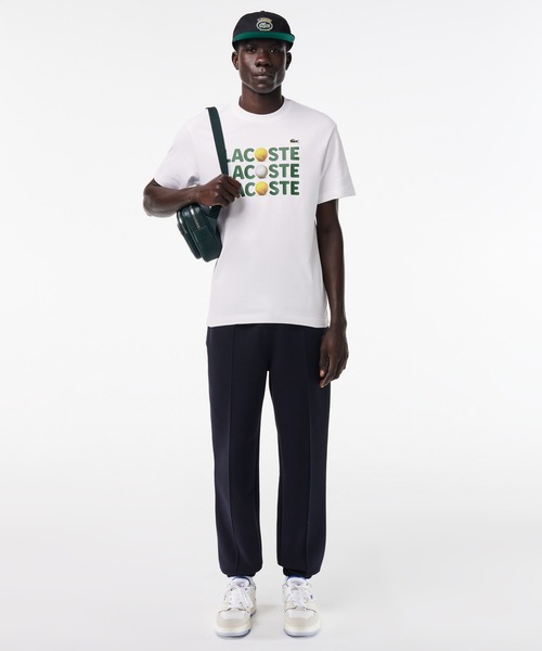 Lacoste グラフィックプリントのラコステTシャツ ワニロゴグラフィックプリントTシャツ | LACOSTE/ラコステ