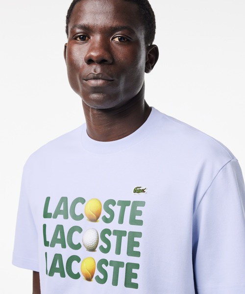 【セール】オーガニックコットン ボールグラフィックプリント半袖Tシャツ(Tシャツ/カットソー)|LACOSTE(ラコステ) 【セール】オーガニックコットン ボールグラフィックプリント半袖Tシャツ(Tシャツ/カットソー)|LACOSTE(ラコステ)