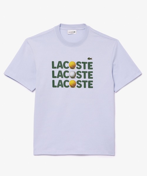 【セール】オーガニックコットン ボールグラフィックプリント半袖Tシャツ(Tシャツ/カットソー)|LACOSTE(ラコステ) 【セール】オーガニックコットン ボールグラフィックプリント半袖Tシャツ(Tシャツ/カットソー)|LACOSTE(ラコステ)