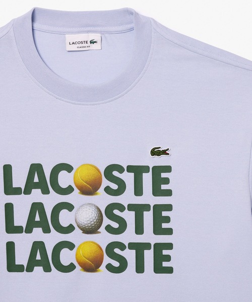 【セール】オーガニックコットン ボールグラフィックプリント半袖Tシャツ(Tシャツ/カットソー)|LACOSTE(ラコステ) 【セール】オーガニックコットン ボールグラフィックプリント半袖Tシャツ(Tシャツ/カットソー)|LACOSTE(ラコステ)