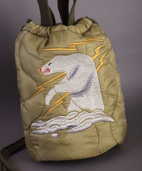 HOUSTON(ヒューストン)の「HOUSTON 刺繍 エフェクトバッグ (アラスカ 白熊 / 龍×虎)(ショルダーバッグ・メンズ・ブラック系その他/オリーブドラブ/グリーン系その他/ブラック/カモフラージュ/グリーン系カモフラージュ・FREE)」の21枚目の写真