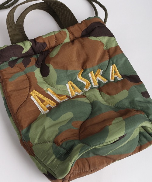 HOUSTON(ヒューストン)の「HOUSTON 刺繍 エフェクトバッグ (アラスカ 白熊 / 龍×虎)(ショルダーバッグ・メンズ・ブラック系その他/オリーブドラブ/グリーン系その他/ブラック/カモフラージュ/グリーン系カモフラージュ・FREE)」の9枚目の写真