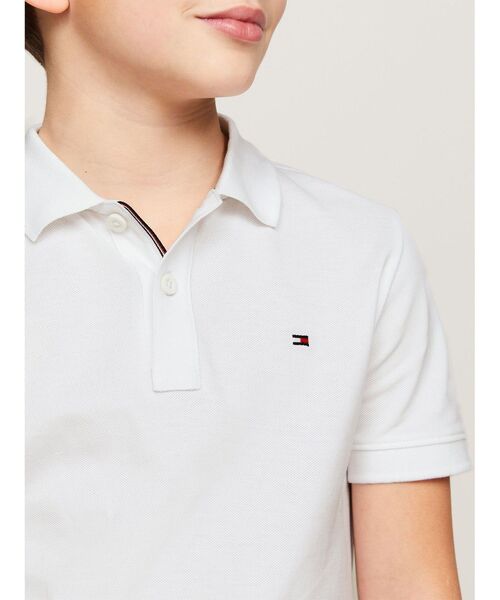 TOMMY HILFIGER（トミーヒルフィガー）の「BOYS フラッグロゴポロシャツ（ポロシャツ・キッズ・イエロー/ホワイト/ブルー/ネイビー・130cm/140cm/150cm/160cm）」の19枚目の写真