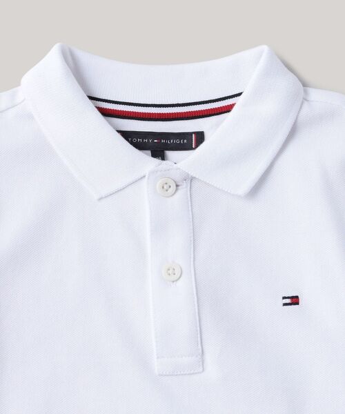 TOMMY HILFIGER（トミーヒルフィガー）の「BOYS フラッグロゴポロシャツ（ポロシャツ・キッズ・イエロー/ホワイト/ブルー/ネイビー・130cm/140cm/150cm/160cm）」の6枚目の写真