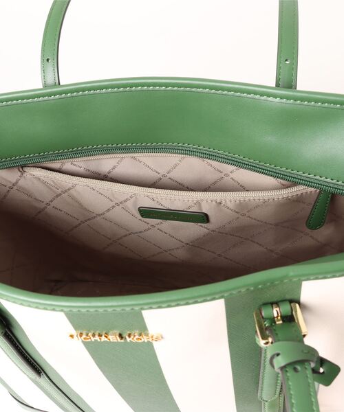 【国内発送】JET SET TRAVEL ストライプ トップジップ トート MICHAEL KORS（マイケルコース）の「JET SET TRAVEL ストライプ
