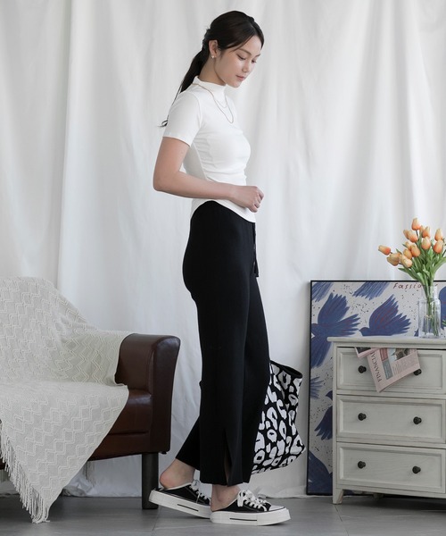 aimoha(アイモハ)の「ニットロング丈ズボン(その他パンツ・レディース・ブラック/チョコ・FREE)」の19枚目の写真