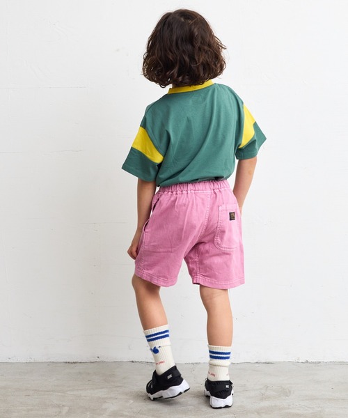 BIG FIELD（ビッグフィールド）の「ピグメントクライミングショーツ（80～150cm）（その他パンツ・キッズ・アイボリー/グリーン/ピンク/ブルー/イエロー/ブラック・100/90/80/95/110/150/140/130/120）」の20枚目の写真