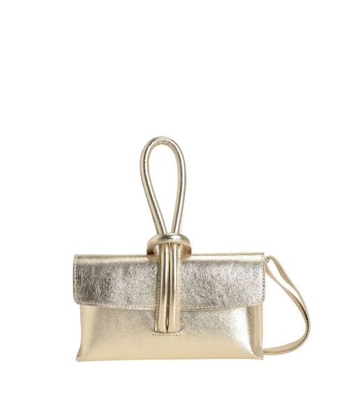 MARLON FIRENZE（マーロンフィレンツェ）の「【MARLON】メタリック2WAYバッグ（ハンドバッグ・レディース・シルバー/ブラック/ゴールド・FREE）」の3枚目の写真