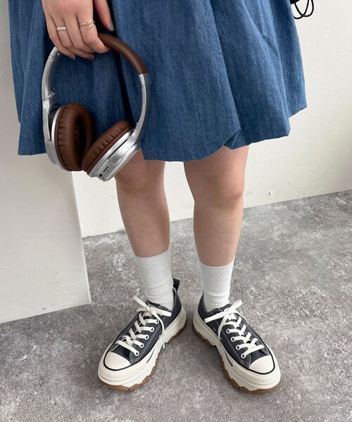 CONVERSE（コンバース）の「【CONVERSE】オールスタートレックウェーブOX スニーカー（スニーカー・レディース・チャコールグレー・25/24.5/23.5）」の2枚目の写真