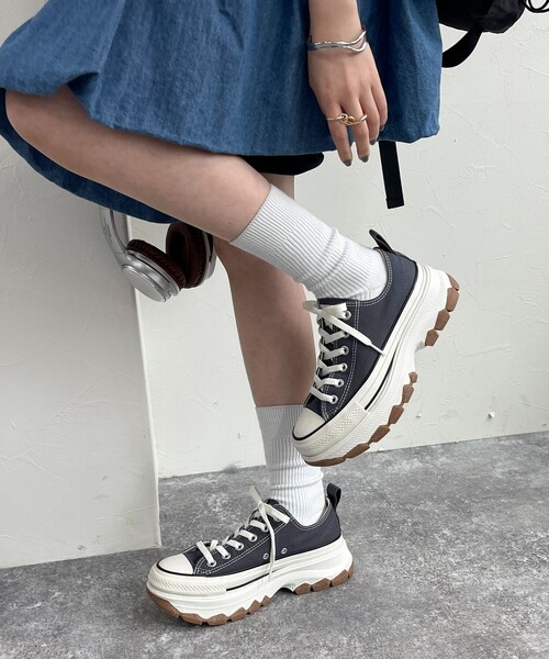 CONVERSE（コンバース）の「【CONVERSE】オールスタートレックウェーブOX スニーカー（スニーカー・レディース・チャコールグレー・25/24.5/23.5）」の4枚目の写真