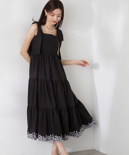 プロポーションボディドレッシング エンブロイダリーティアードワンピース PROPORTION BODY DRESSING（プロポーションボディドレッシング
