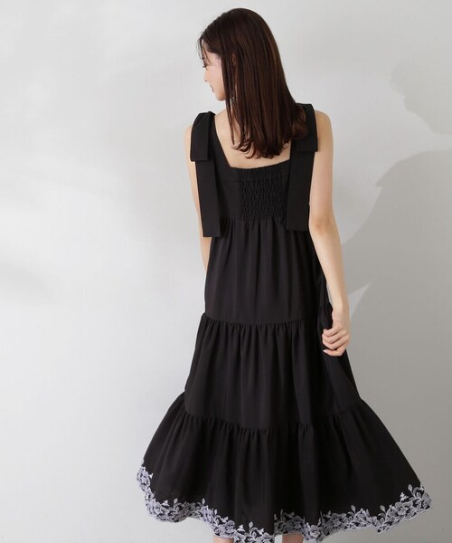 PROPORTION BODY DRESSING（プロポーションボディドレッシング）の「エンブロイダリーティアードワンピース / 1214140411（ワンピース・レディース・ブラック/ホワイト系その他・SMALL/MEDIUM）」の5枚目の写真