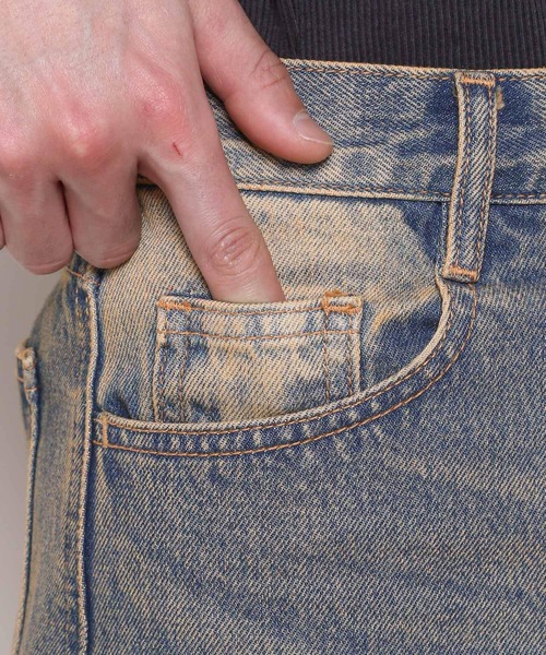 3.3 Field Trip (3.3フィールドトリップ)の「【UNISEX】3.3 Field Trip/ルーズワイドデニムパンツ2 2109000(その他パンツ・メンズ・ブルー・SMALL/MEDIUM/LARGE)」の3枚目の写真