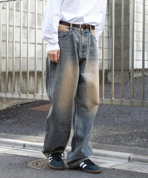 3.3 Field Trip (3.3フィールドトリップ)の「【UNISEX】3.3 Field Trip/ルーズワイドデニムパンツ2 2109000(その他パンツ・メンズ・ブルー・SMALL/MEDIUM/LARGE)」の16枚目の写真