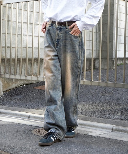 3.3 Field Trip (3.3フィールドトリップ)の「【UNISEX】3.3 Field Trip/ルーズワイドデニムパンツ2 2109000(その他パンツ・メンズ・ブルー・SMALL/MEDIUM/LARGE)」の15枚目の写真