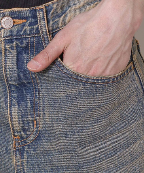 3.3 Field Trip (3.3フィールドトリップ)の「【UNISEX】3.3 Field Trip/ルーズワイドデニムパンツ2 2109000(その他パンツ・メンズ・ブルー・SMALL/MEDIUM/LARGE)」の6枚目の写真