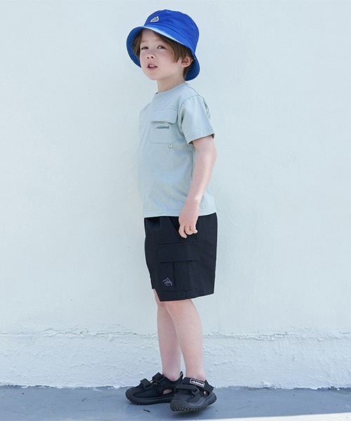 minimal(ミニマル)の「【撥水】ワンポイントポケットTシャツ(Tシャツ/カットソー・キッズ・サックスブルー/ライトピンク/カーキ/ホワイト・110cm/130cm/140cm/100cm/120cm)」の9枚目の写真