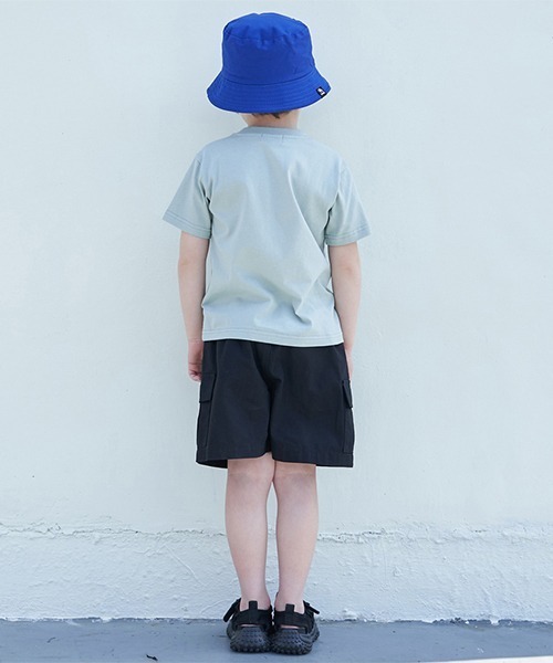 minimal(ミニマル)の「【撥水】ワンポイントポケットTシャツ(Tシャツ/カットソー・キッズ・サックスブルー/ライトピンク/カーキ/ホワイト・110cm/130cm/140cm/100cm/120cm)」の10枚目の写真