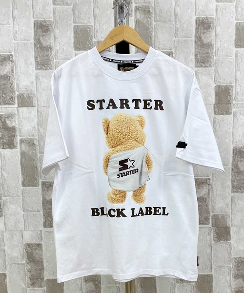 STARTER（スターター）の「ベアープリント半袖Tシャツ（Tシャツ/カットソー・メンズ・ブラック/ホワイト・XL/M/L）」の6枚目の写真