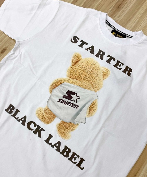 STARTER（スターター）の「ベアープリント半袖Tシャツ（Tシャツ/カットソー・メンズ・ブラック/ホワイト・XL/M/L）」の7枚目の写真