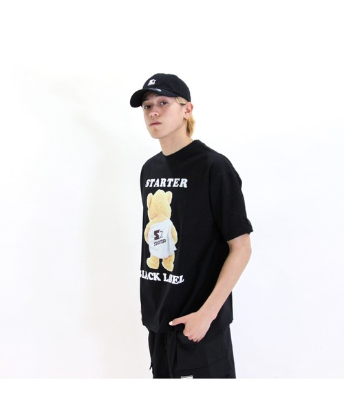 STARTER（スターター）の「ベアープリント半袖Tシャツ（Tシャツ/カットソー・メンズ・ブラック/ホワイト・XL/M/L）」の11枚目の写真