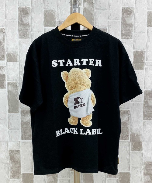 STARTER（スターター）の「ベアープリント半袖Tシャツ（Tシャツ/カットソー・メンズ・ブラック/ホワイト・XL/M/L）」の13枚目の写真