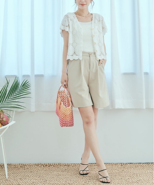 kirakiraShop(キラキラショップ)の「ショート丈 クロシェ編み カーディガン(ニット/セーター・レディース・ホワイト系3/アイボリー系1/アイボリー系3/アイボリー系2/ホワイト系2/ホワイト系1・FREE)」の20枚目の写真