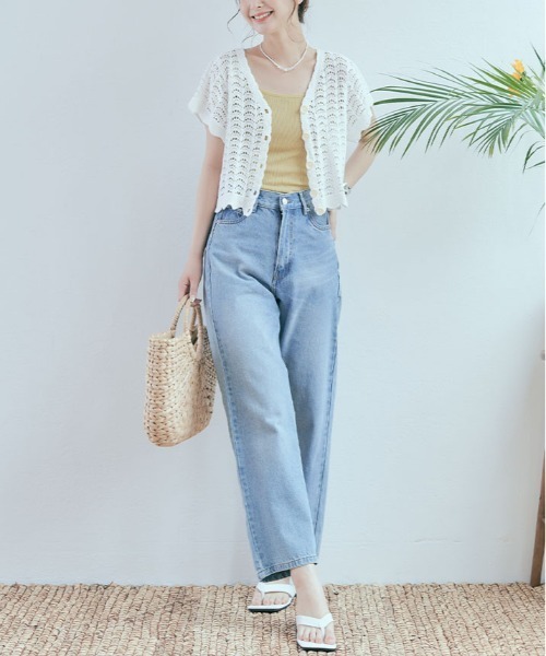 kirakiraShop(キラキラショップ)の「ショート丈 クロシェ編み カーディガン(ニット/セーター・レディース・ホワイト系3/アイボリー系1/アイボリー系3/アイボリー系2/ホワイト系2/ホワイト系1・FREE)」の14枚目の写真