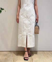 Apuweiser-riche フロントジップデニムワンピース AZUL BY MOUSSY | フロントジップ半袖デニムワンピース