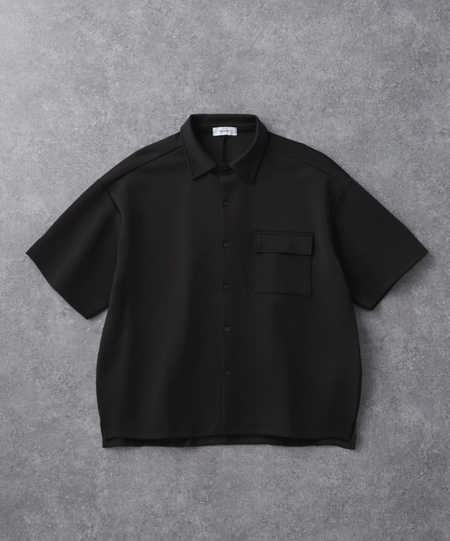 セール】ダブルフェイスオーバーサイズタックデザインレギュラーカラー