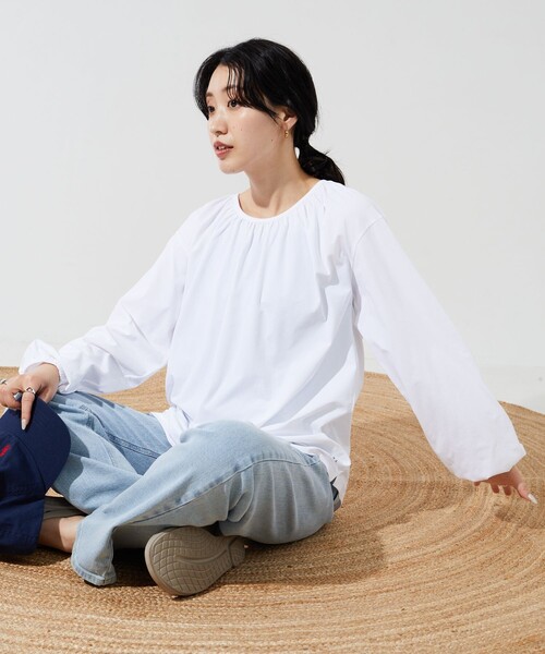 FREAK'S STORE（フリークスストア）の「限定展開　BILLABONG/ビラボン　別注 バック リボン ラッシュガード (水陸両用)（ラッシュガード・レディース・オフホワイト/ブラック/ベージュ・ﾌﾘ-）」の10枚目の写真