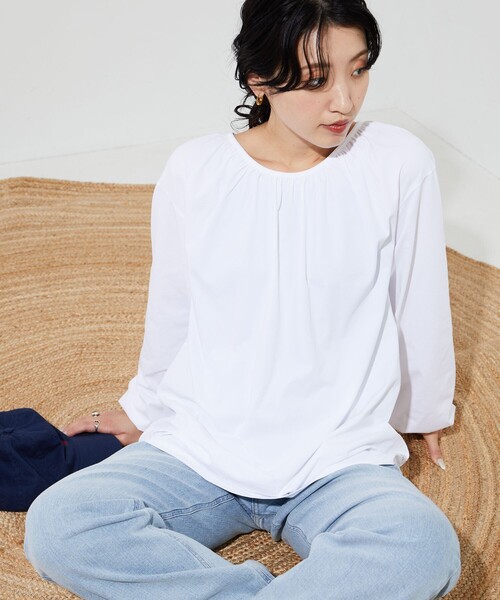 FREAK'S STORE（フリークスストア）の「限定展開　BILLABONG/ビラボン　別注 バック リボン ラッシュガード (水陸両用)（ラッシュガード・レディース・オフホワイト/ブラック/ベージュ・ﾌﾘ-）」の11枚目の写真