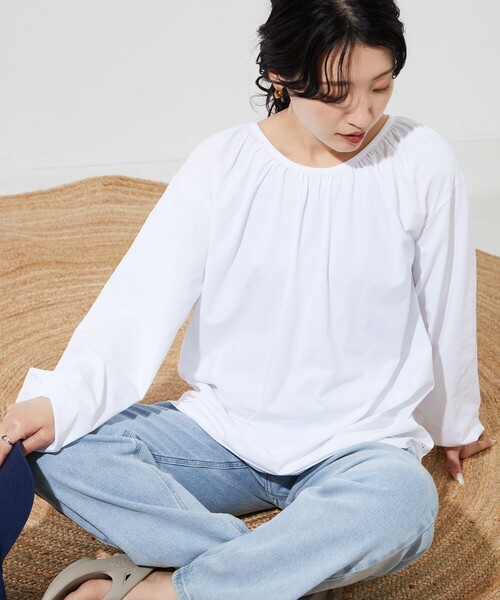 FREAK'S STORE（フリークスストア）の「限定展開　BILLABONG/ビラボン　別注 バック リボン ラッシュガード (水陸両用)（ラッシュガード・レディース・オフホワイト/ブラック/ベージュ・ﾌﾘ-）」の12枚目の写真