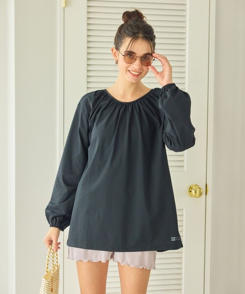 FREAK'S STORE（フリークスストア）の「限定展開　BILLABONG/ビラボン　別注 バック リボン ラッシュガード (水陸両用)（ラッシュガード・レディース・オフホワイト/ブラック/ベージュ・ﾌﾘ-）」の17枚目の写真