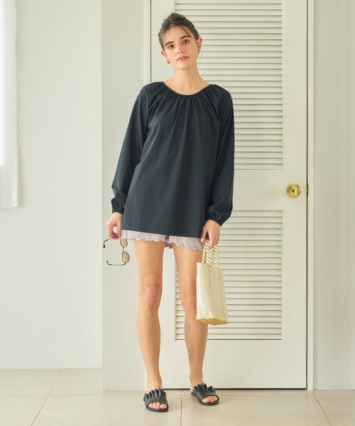 FREAK'S STORE（フリークスストア）の「限定展開　BILLABONG/ビラボン　別注 バック リボン ラッシュガード (水陸両用)（ラッシュガード・レディース・オフホワイト/ブラック/ベージュ・ﾌﾘ-）」の22枚目の写真