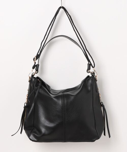 セール】レザー調 レトロ ラウンド ショルダー バッグ（ショルダー  