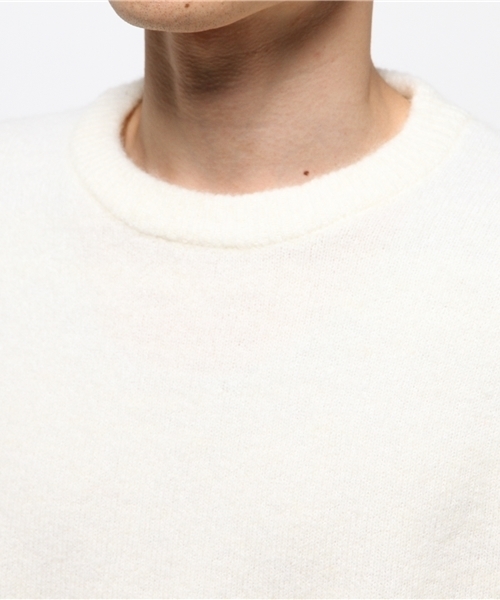 SEVENDAYS=SUNDAY(セブンデイズサンデイ)の「ウール混ストレッチ 長袖プルオーバー(ニット/セーター・メンズ・オフホワイト/グレー/レッド/ネイビー・LARGE/MEDIUM/SMALL)」の7枚目の写真