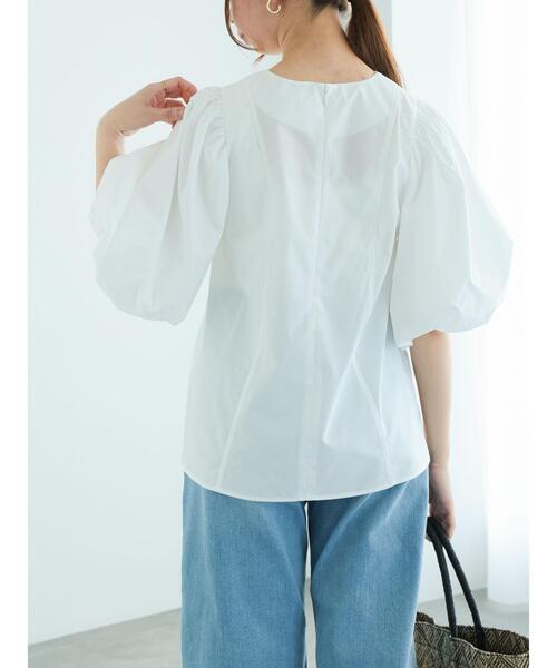 Te chichi（テチチ）の「バルーンスリーブブラウス（シャツ/ブラウス・レディース・ネイビー/ブルー/オフホワイト・F）」の12枚目の写真