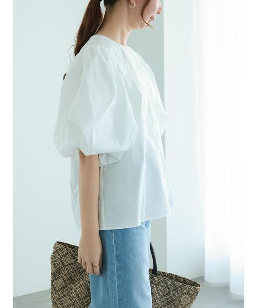 Te chichi（テチチ）の「バルーンスリーブブラウス（シャツ/ブラウス・レディース・ネイビー/ブルー/オフホワイト・F）」の13枚目の写真