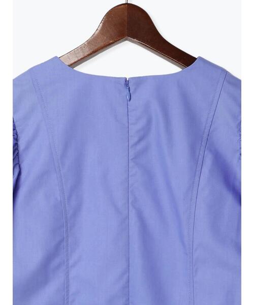 Te chichi（テチチ）の「バルーンスリーブブラウス（シャツ/ブラウス・レディース・ネイビー/ブルー/オフホワイト・F）」の4枚目の写真