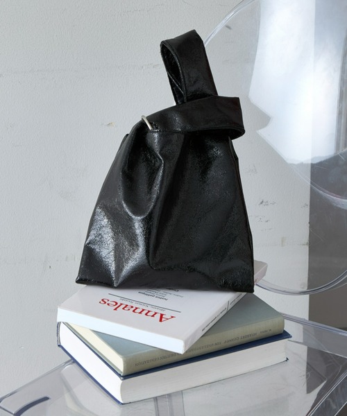 CIAOPANIC TYPY（チャオパニックティピー）の「■カラビナ付きメタルクラッシュBAG（トートバッグ・レディース・シルバー/ブラック/ブロンズ/ピンク/ゴールド・ONE SIZE）」の10枚目の写真