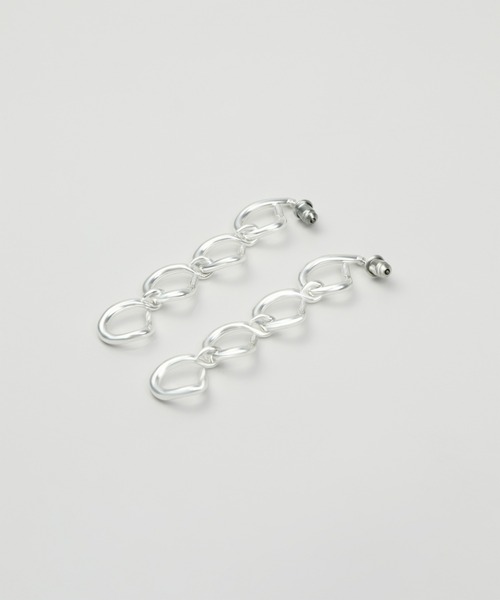 Nothing And Others(ナッシングアンドアザーズ)の「「Nothing And Others/ナッシングアンドアザーズ」Hook chain Pierce(ピアス(両耳用)・レディース・マルチ/シルバー・FREE)」の8枚目の写真