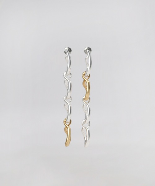 Nothing And Others(ナッシングアンドアザーズ)の「「Nothing And Others/ナッシングアンドアザーズ」Hook chain Pierce(ピアス(両耳用)・レディース・マルチ/シルバー・FREE)」の10枚目の写真