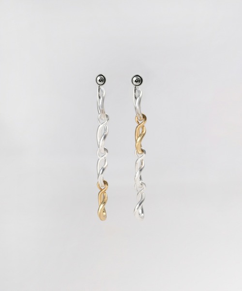 Nothing And Others(ナッシングアンドアザーズ)の「「Nothing And Others/ナッシングアンドアザーズ」Hook chain Pierce(ピアス(両耳用)・レディース・マルチ/シルバー・FREE)」の13枚目の写真