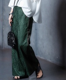 Soiunique（スワユニーク）の「サイドライン総柄ジャガードストレートパンツ ［Soiunique］（その他パンツ）」